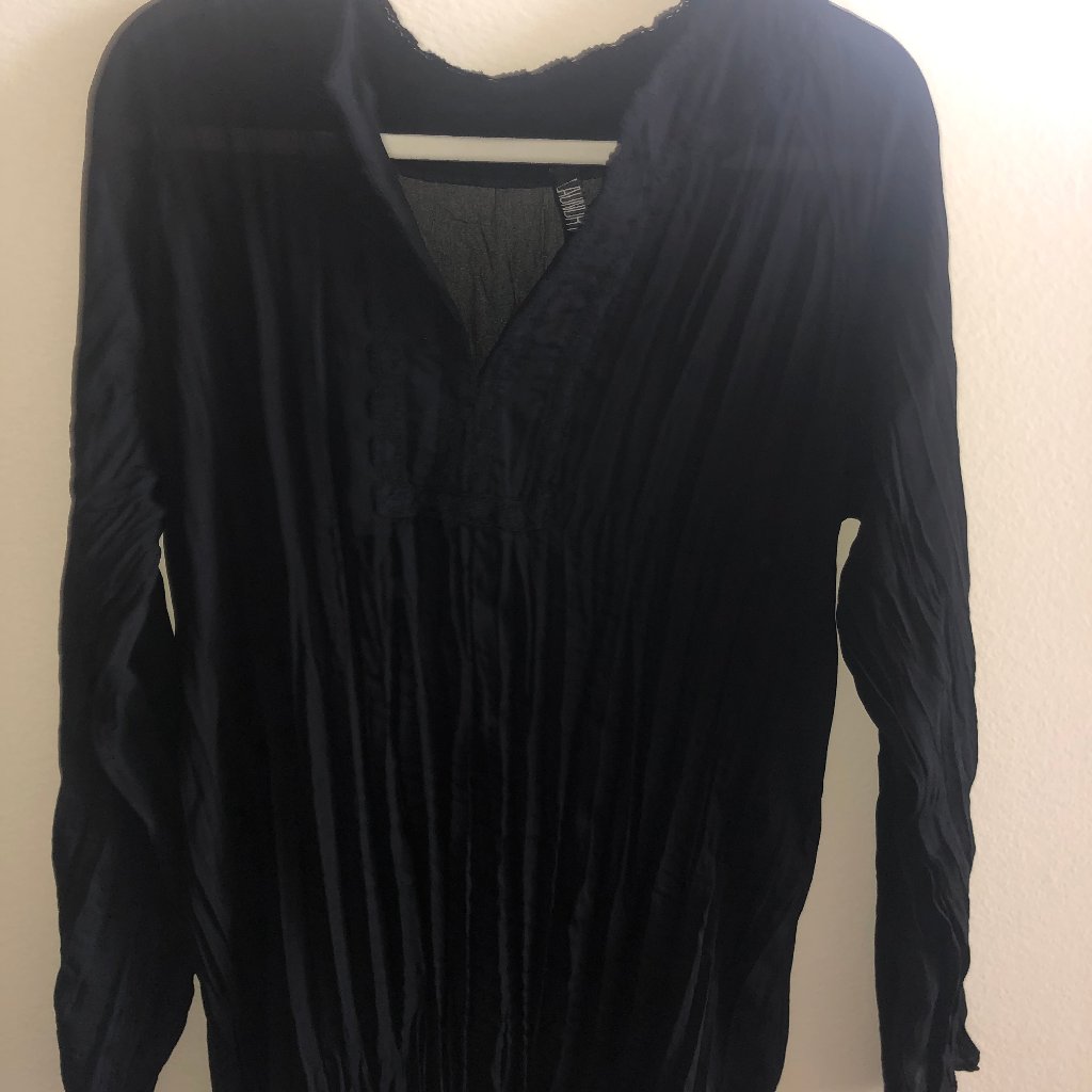 Laundry By Shelli Segal - Black Sheer Tunic.